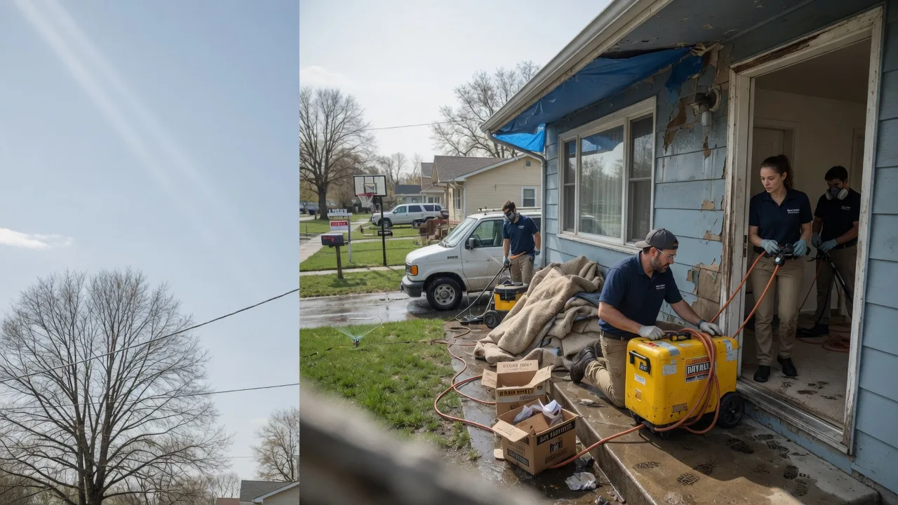 Basement Flood Cleanup in Emden, IL near me